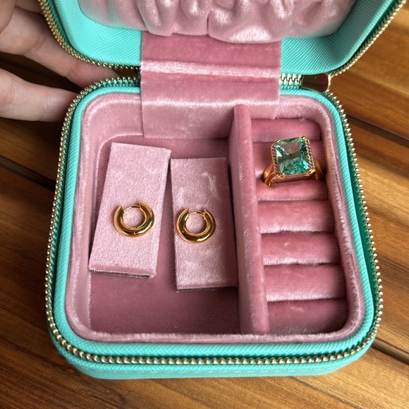 SIF JAKOBS RING & Earring Set with travel case - Picture 3 of 5